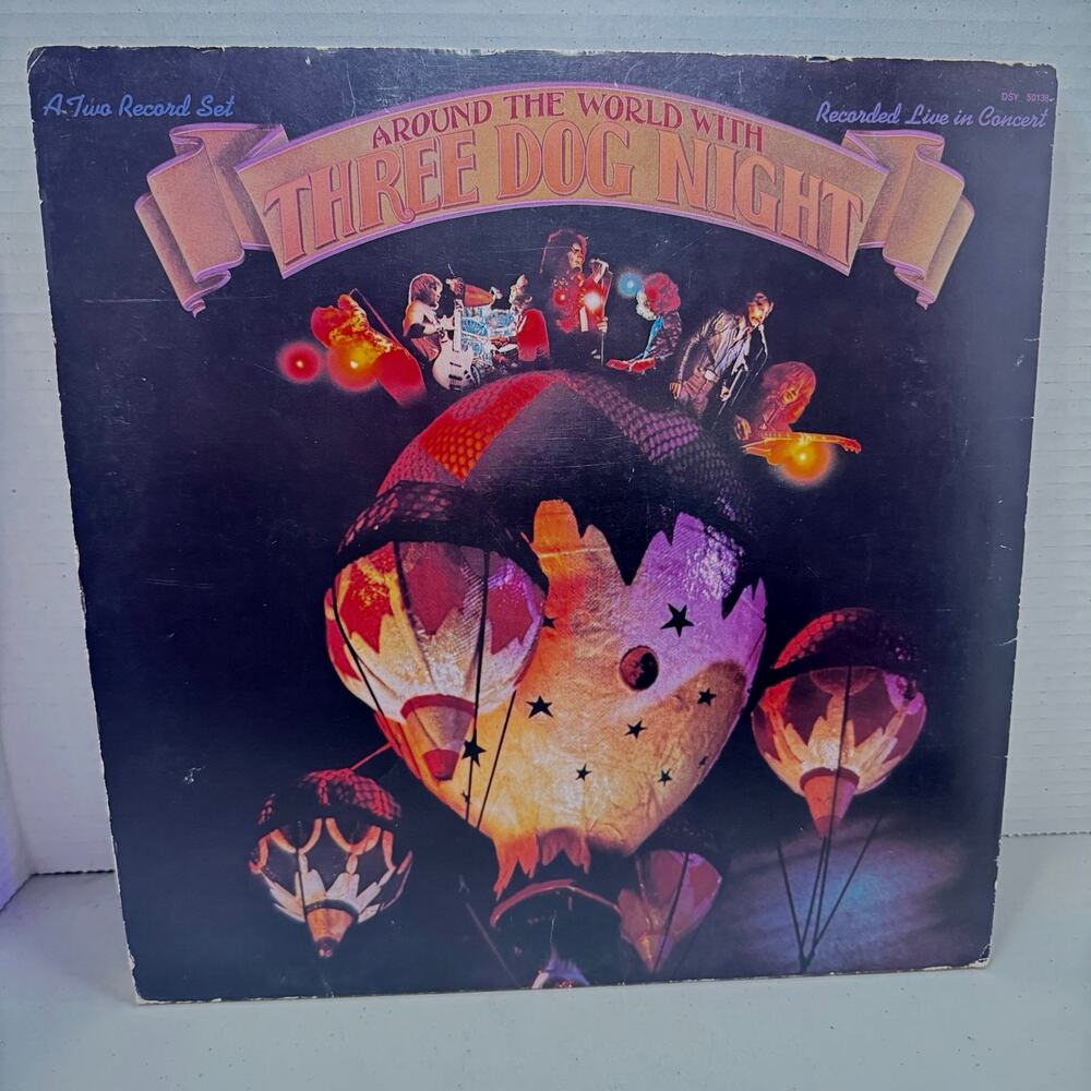 VTG 1973 Three Dog Night Around the World Recorded Live In Concert ABC Records